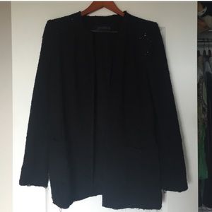 Zara black cardigan blazer